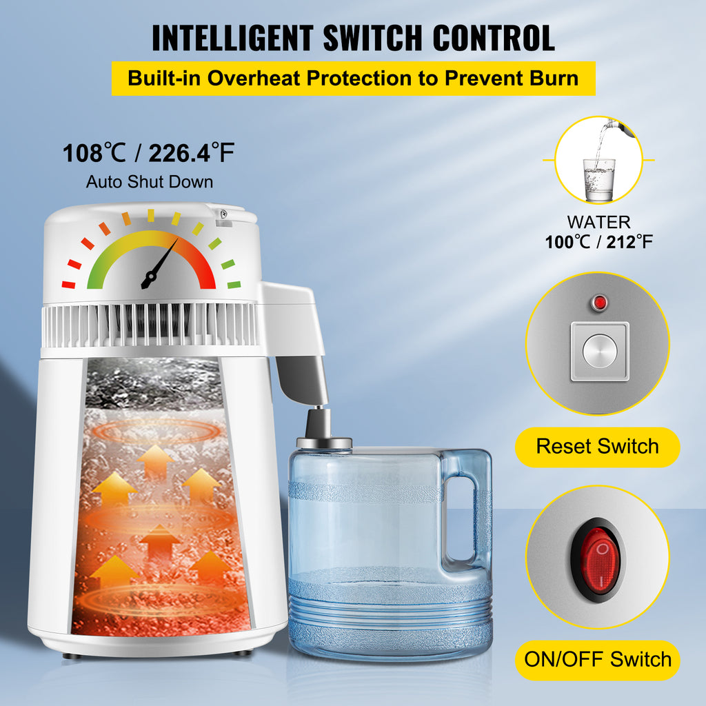 4L Stainless Steel Pure Water Distiller for Dental and Medical Use