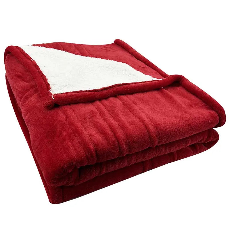 Acarps Electric Heated Blanket with Flannel and Sherpa Fabric, 6 Heat Settings, 10-Hour Auto-Off Timer, and Overheat Protection
