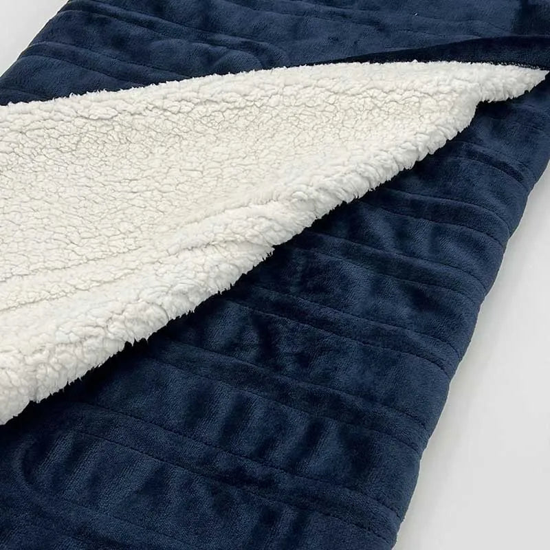 Acarps Electric Heated Blanket with Flannel and Sherpa Fabric, 6 Heat Settings, 10-Hour Auto-Off Timer, and Overheat Protection