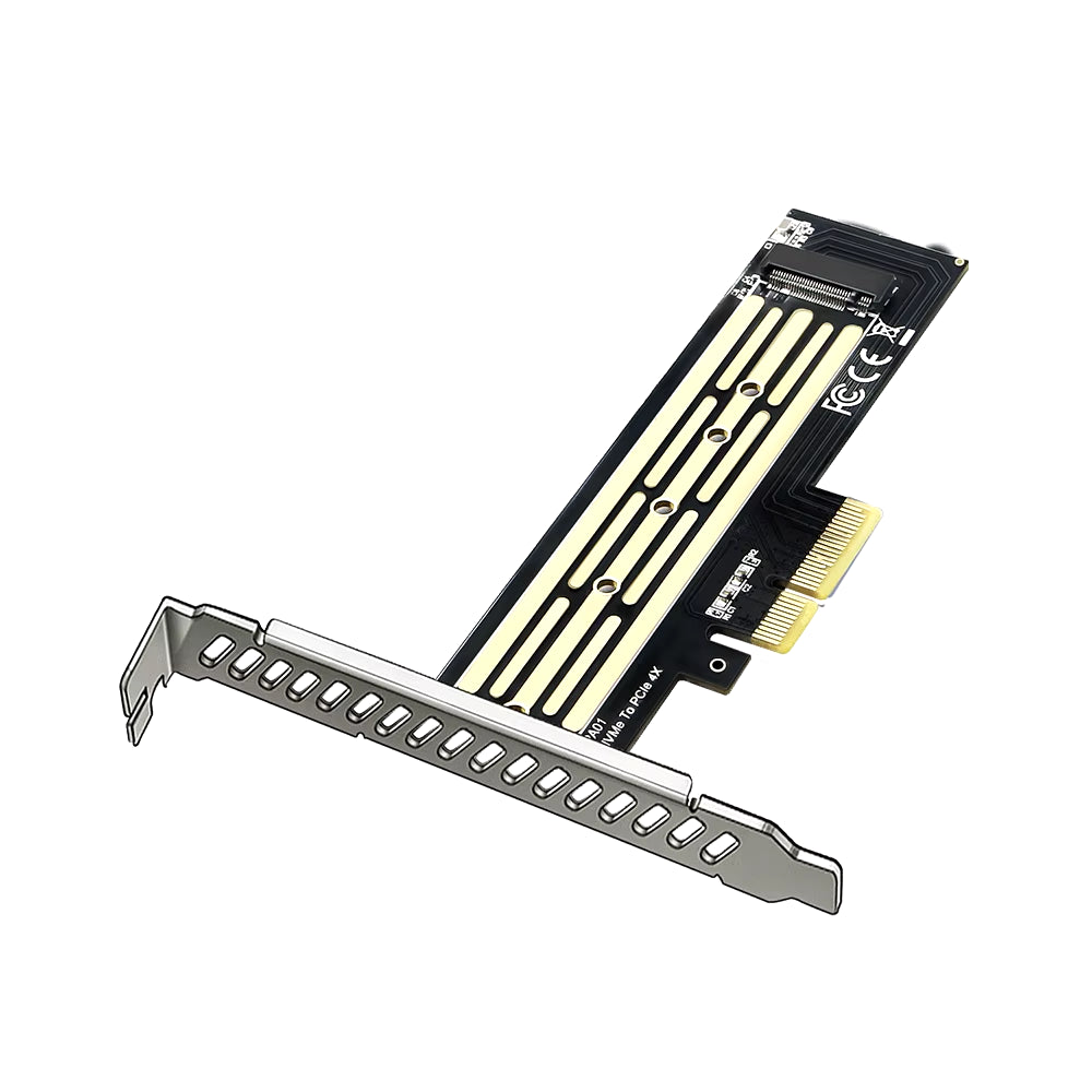 M.2 NVMe to PCIe Riser Adapter Card for Dual-Disk Interface, Gen 3, 32 Gbps Expansion for 2230/2242/2260/2280 SSDs